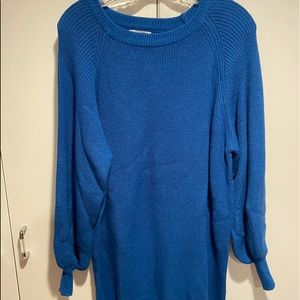 Fashion nova blue sweater dress